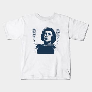 Bette Double Smoking - Blue Vintage Color Kids T-Shirt